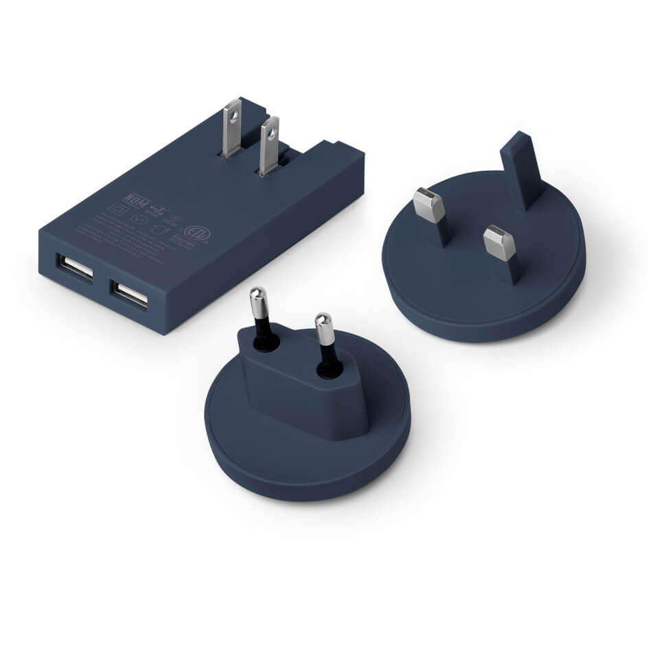 Native Union Smart Dual Port USB Fabric Charger - Marine