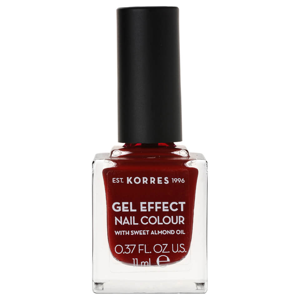 KORRES Natural Gel Effect Nail Colour - Wine Red 11ml