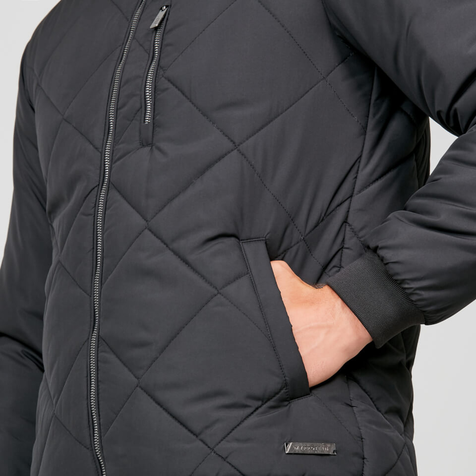 MP Pro-Tech Quilted Bomber Jacket - Black - XS