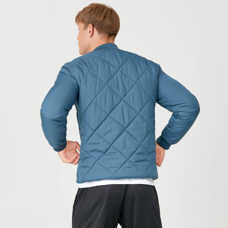MP Men's Pro-Tech Quilted Bomber Jacket - Petrol Blue - XS