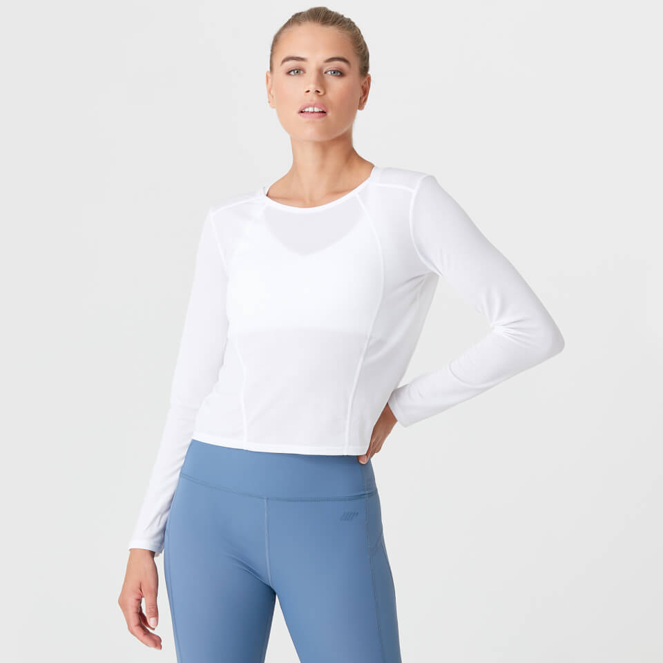 Dry-Tech Long Sleeve T-Shirt - White - S