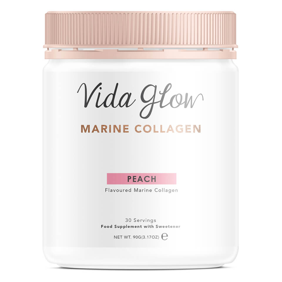 Vida Glow Marine Collagen Powder 90g - Peach