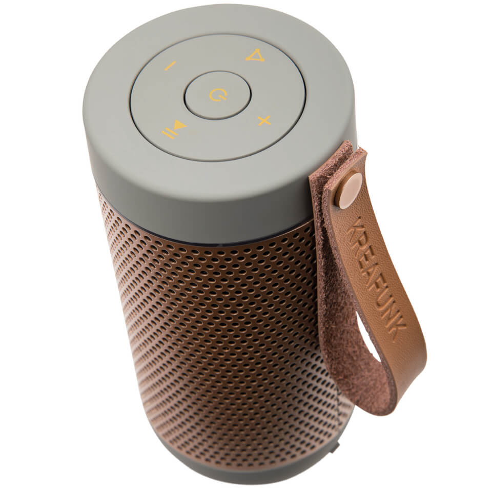 Kreafunk aFUNK 360 Degrees Bluetooth Speaker - Cool Grey/Rose Gold