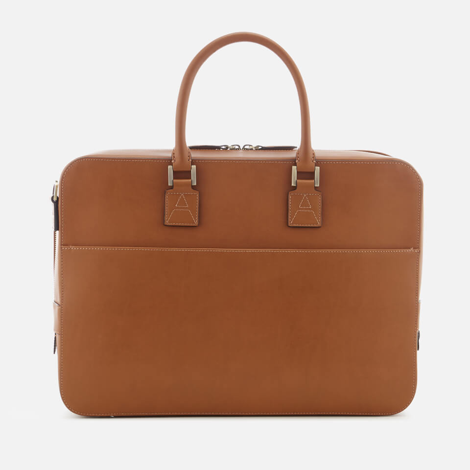 Aspinal of London Men's Mount Street Briefcase Small - Tan