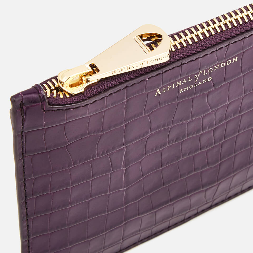 Aspinal of London Women's Essential Pouch Small - Amethyst