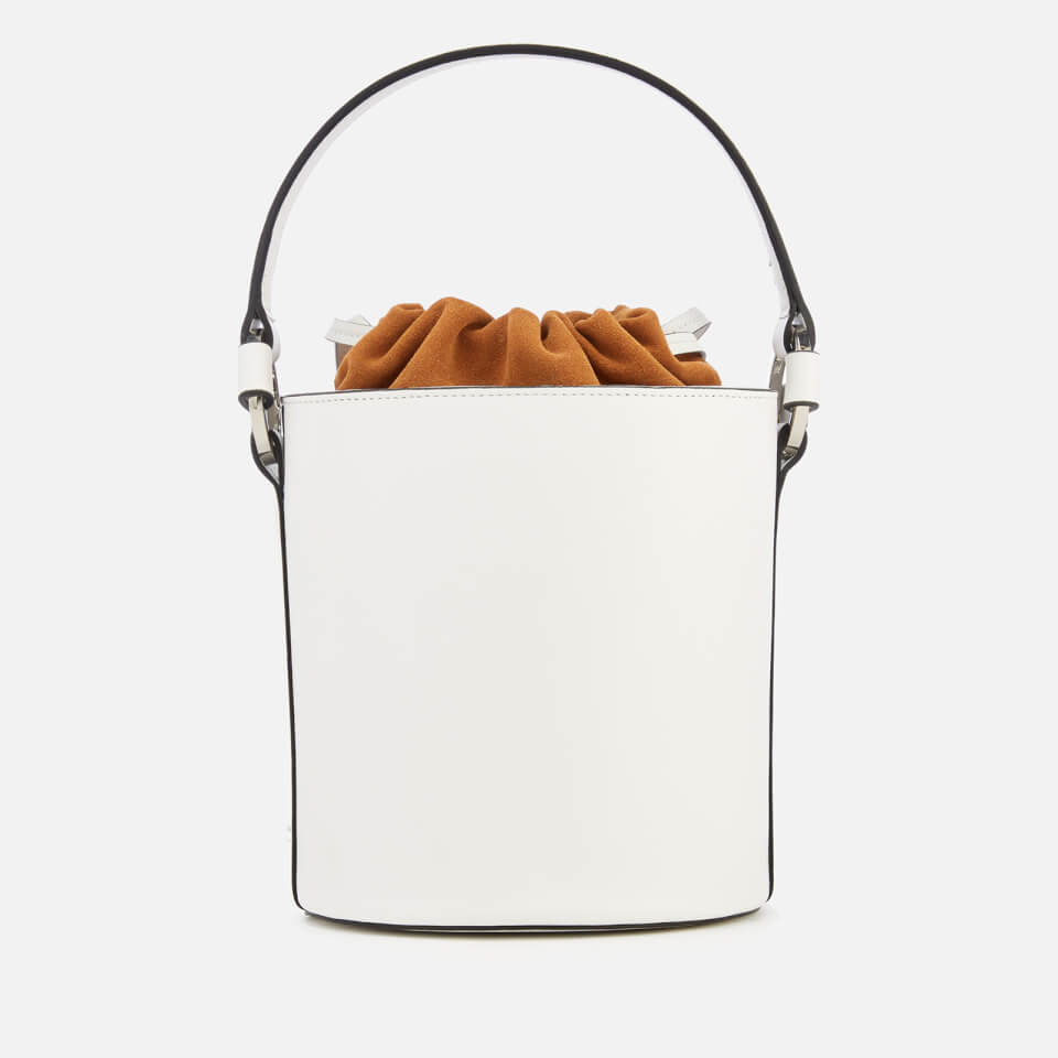 Santina Mini, Bucket Bag, White