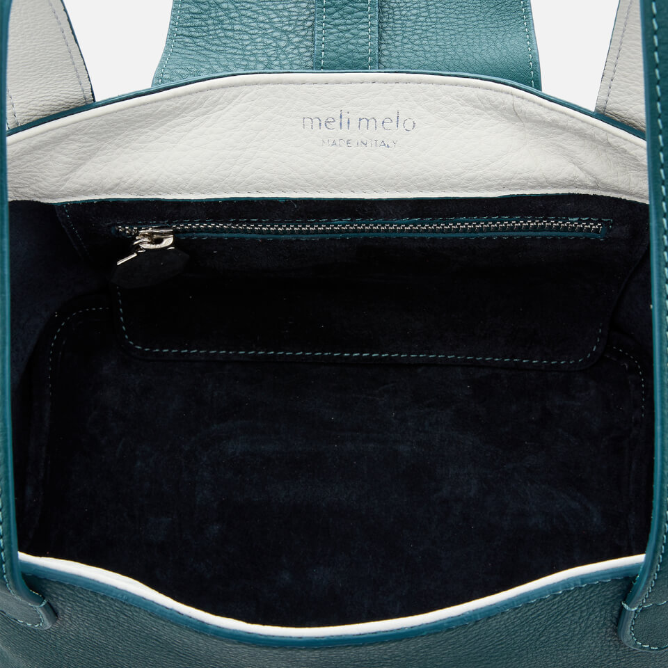 meli melo Women's Thela Mini Tote Bag - Green/White