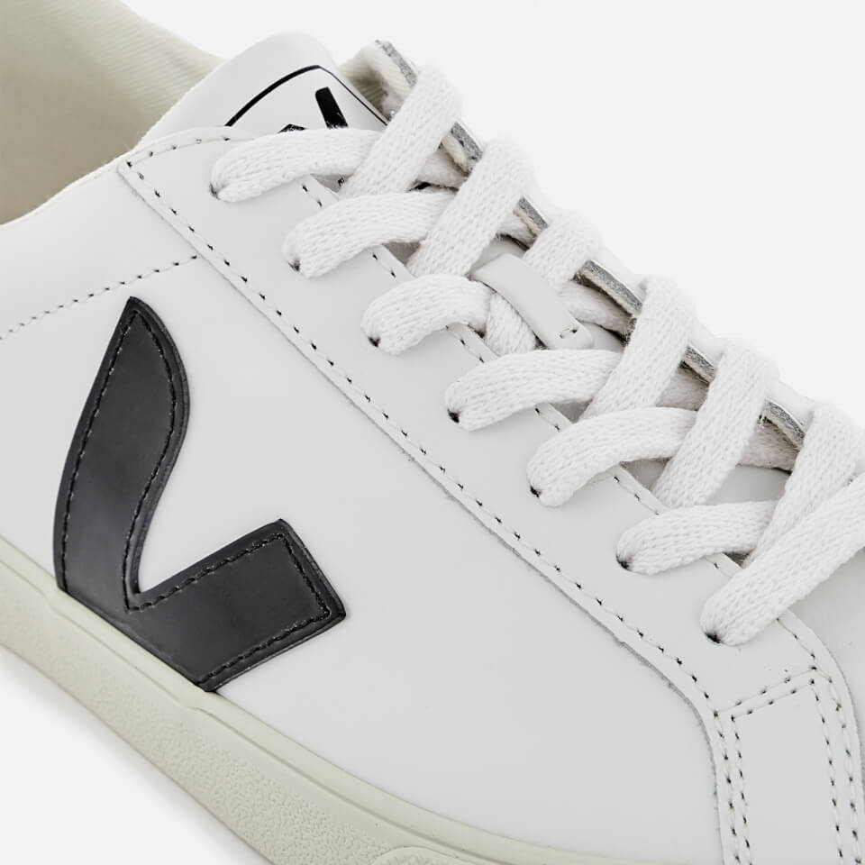 Veja Women's Esplar Leather Trainers - Extra White/Black