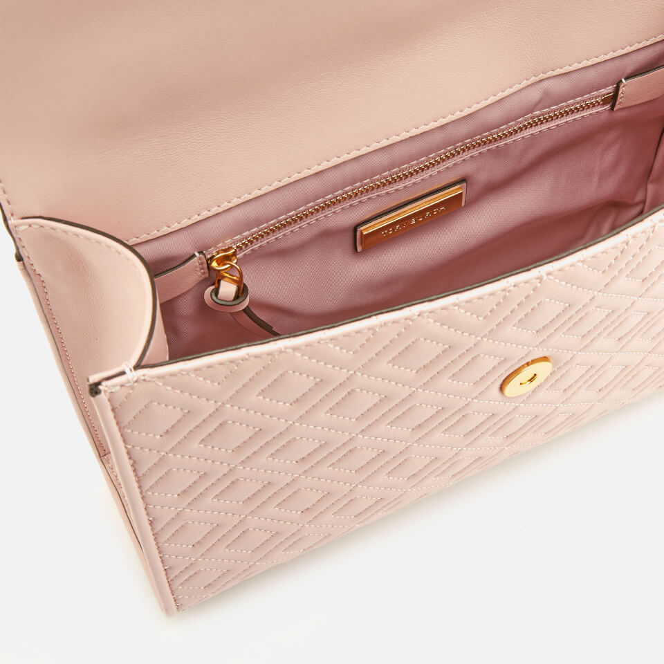 Tory burch fleming convertible shoulder bag shell pink discount