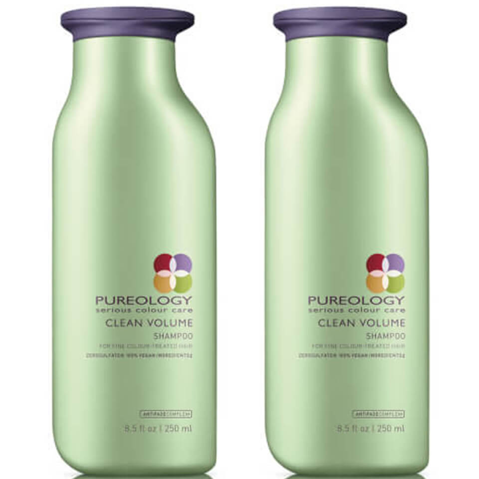 Pureology Clean Volume Colour Care Shampoo Duo 250ml