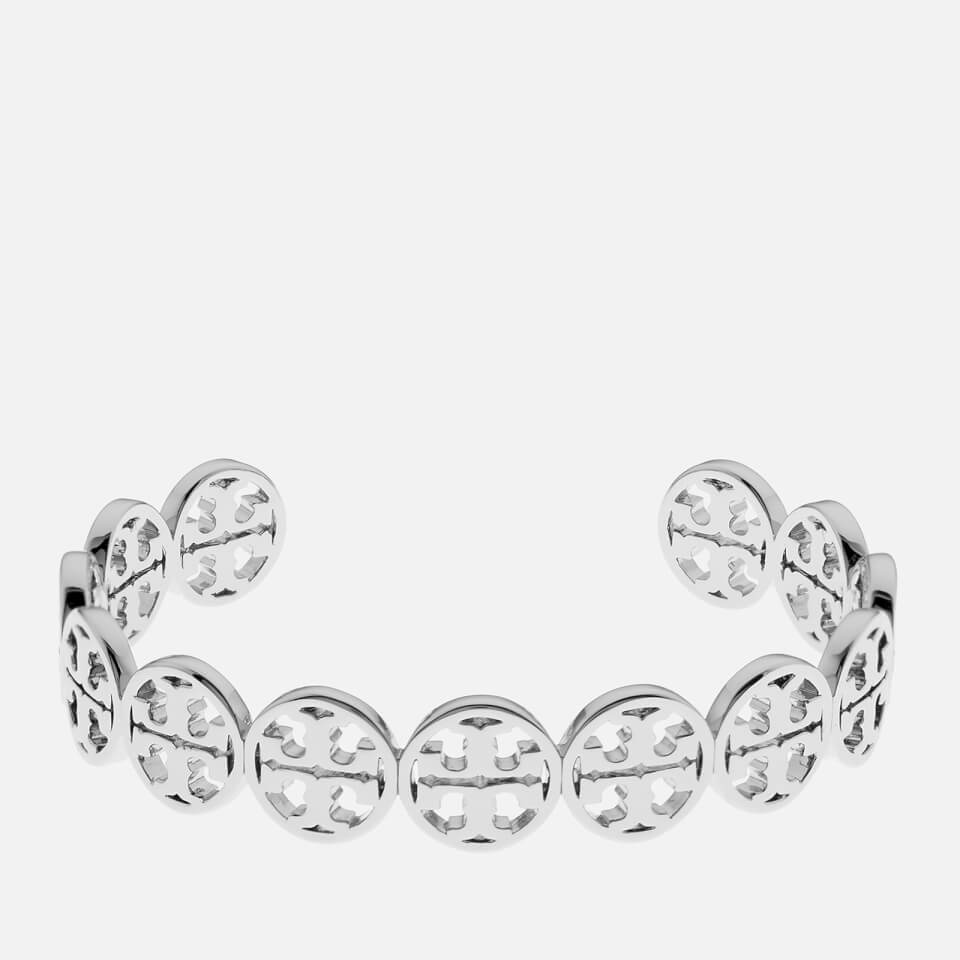 Tory Burch Women's Logo Cuff Bracelet - Silver