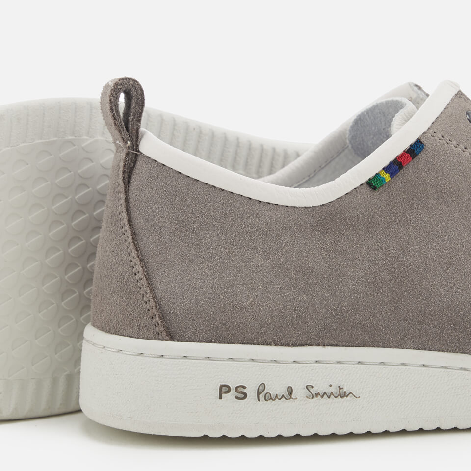 Men's grey suede 'miyata' trainers clearance