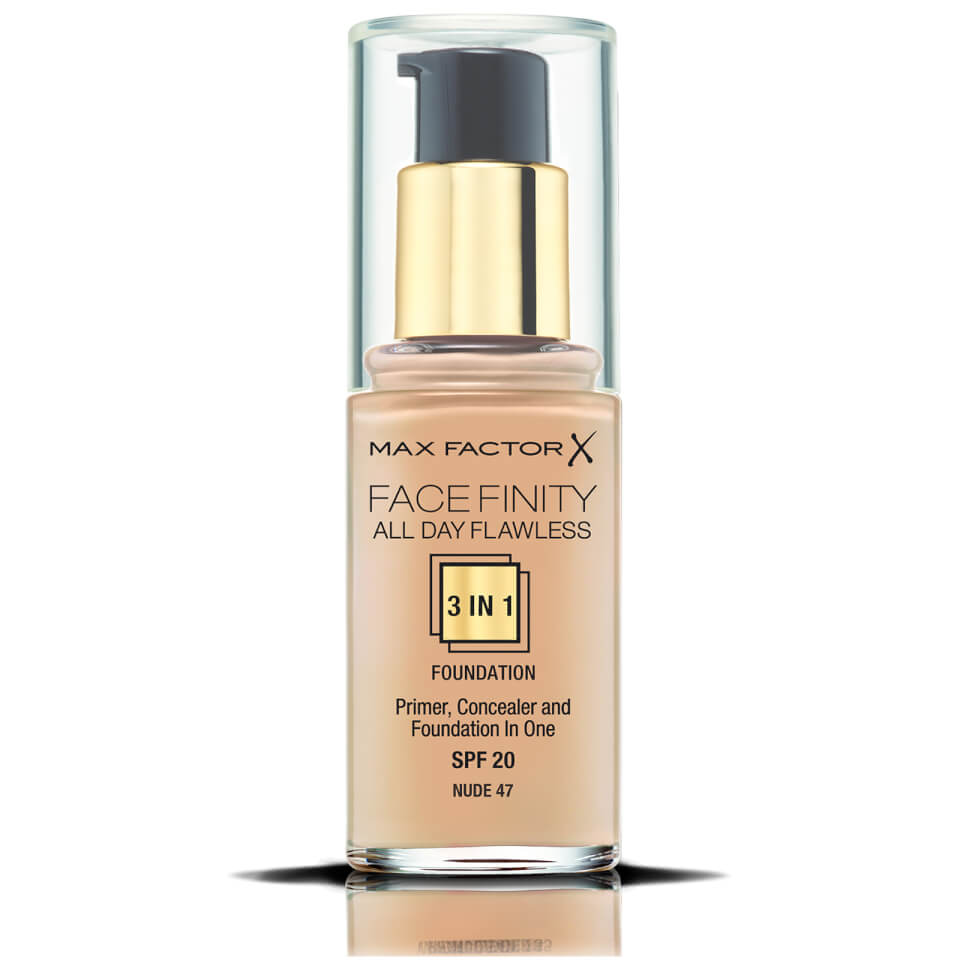 Max Factor Facefinity 3 in 1 All Day Flawless Foundation 30ml - 47 Nude