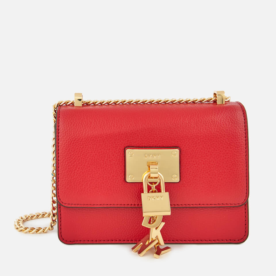 DKNY Women's Elissa Flap Cross Body Bag - Safari Red