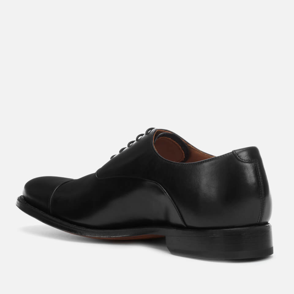 Grenson Men's Bert Leather Toe Cap Oxford Shoes - Black