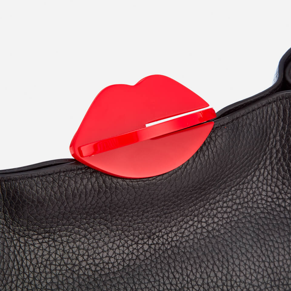 Lulu Guinness Women's Large Locked Lips Anita Tote Bag - Black