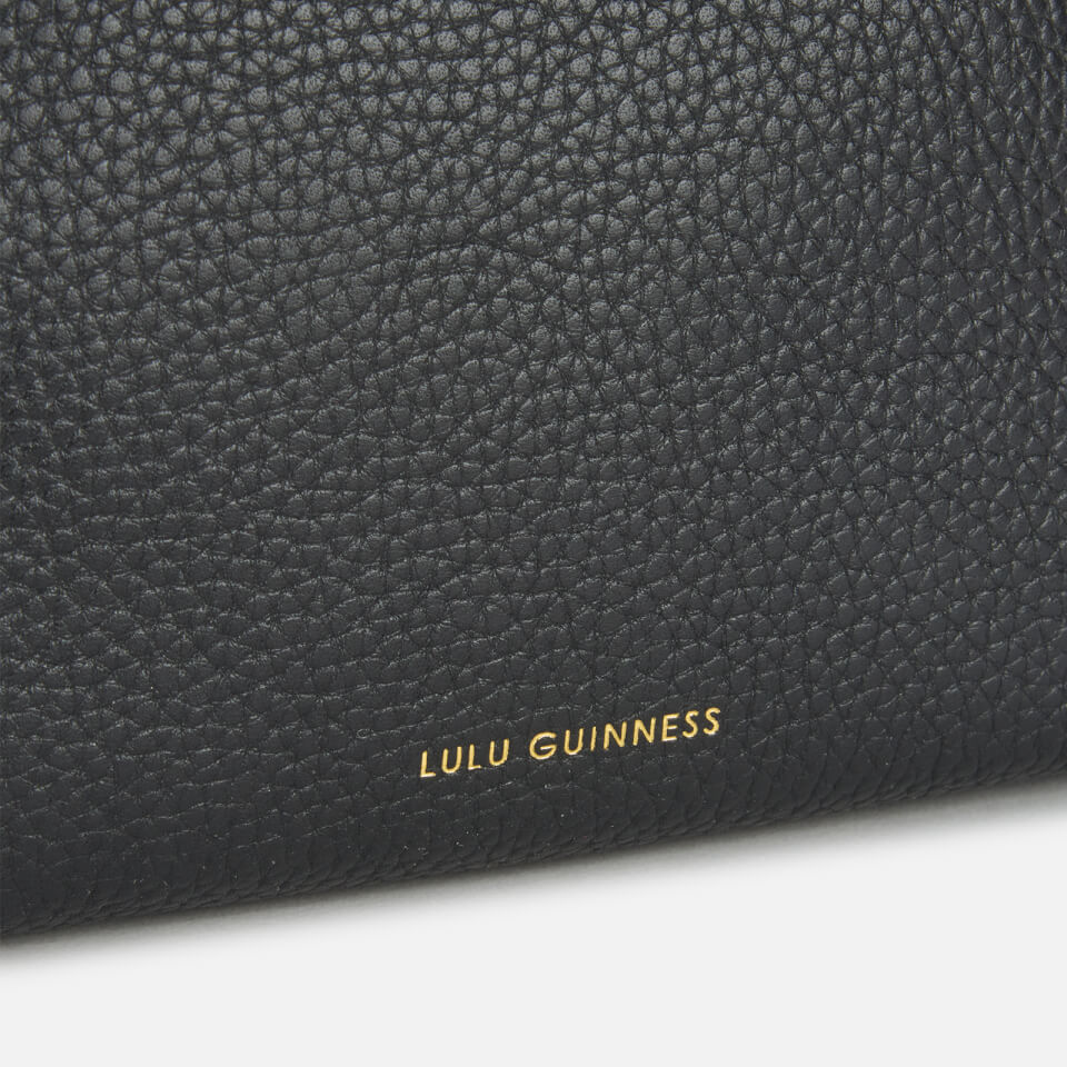 Lulu Guinness Women's Peekaboo Lip Clover Clutch Bag - Black