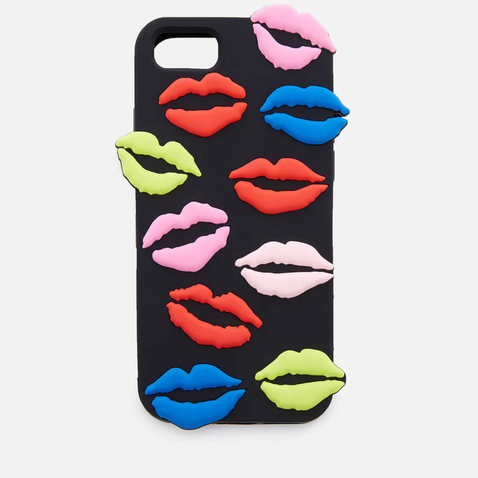 Lulu Guinness Women's Lip Blot iPhone 6/7/8 Case - Black/Multi
