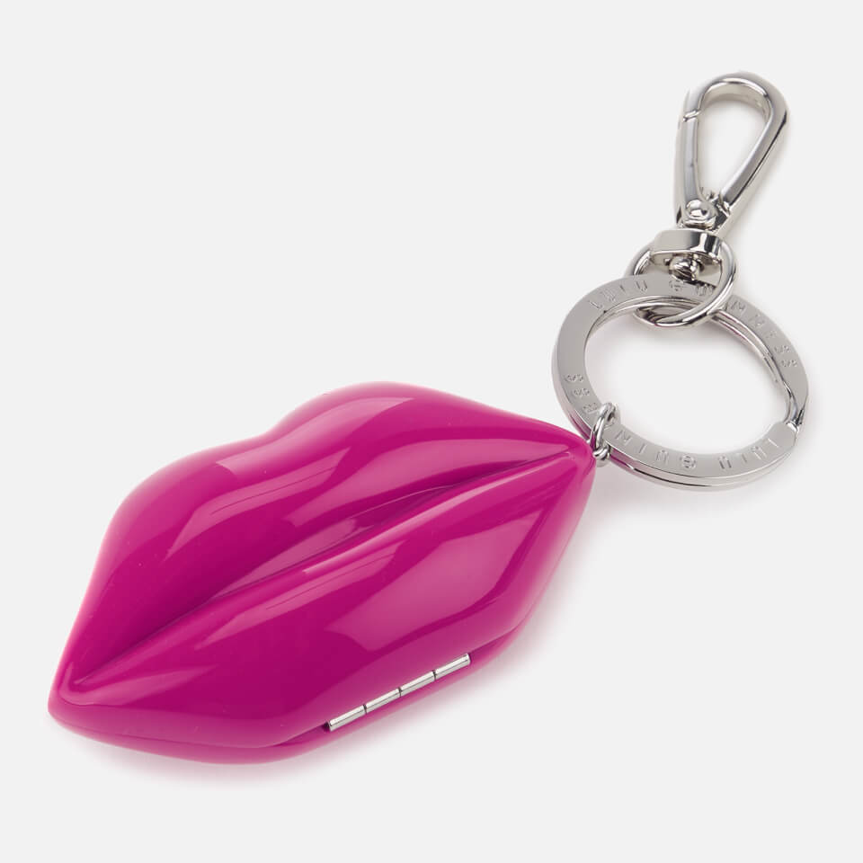 Lulu Guinness Women's Mini Perspex Lips Keyring - Hot Pink