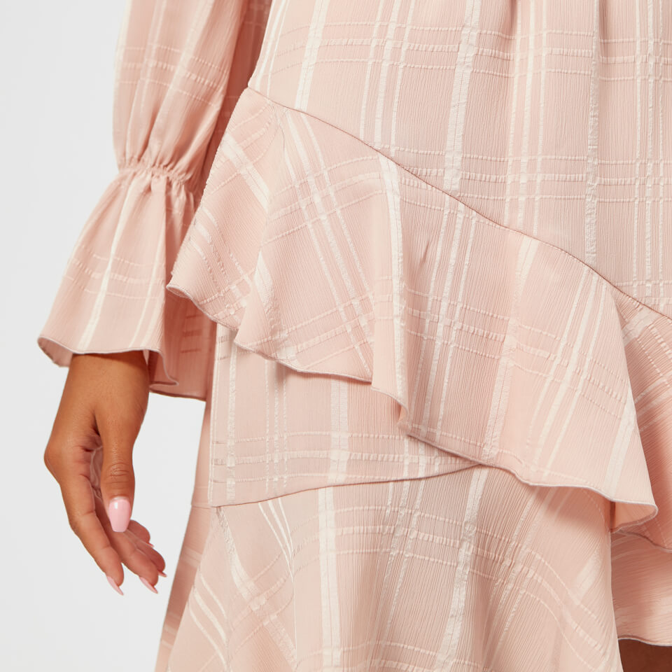 See By Chloé Women's Ruffle Long Sleeve Dress - Smoky Pink See By Chloé Women's Ruffle Long Sleeve Dress - Smoky Pink
