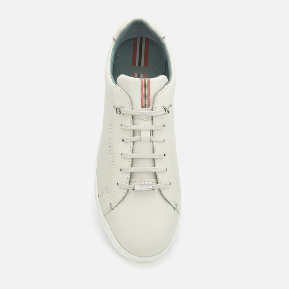 Ted Baker Men s Thawne Leather Cupsole Trainers White Allsole