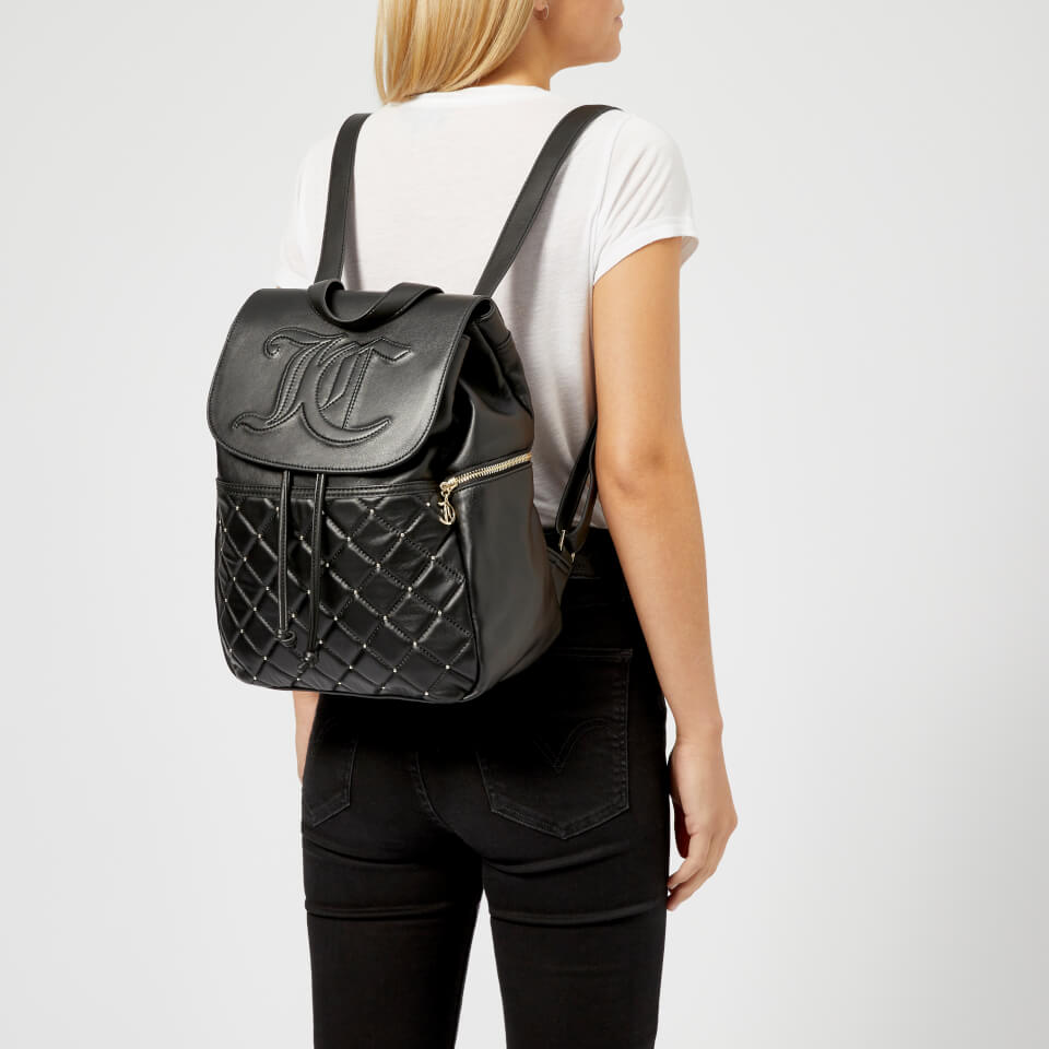 Juicy Couture Women's Ellen Flapover Backpack - Black