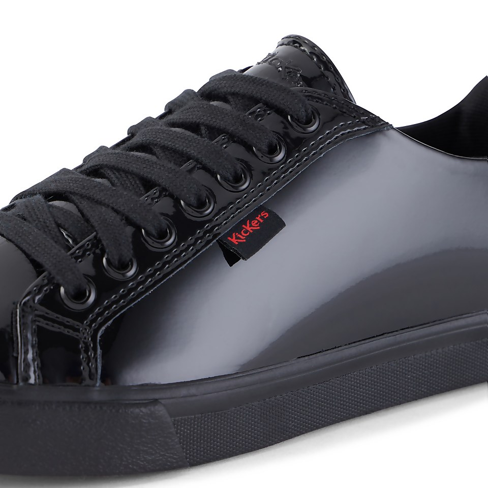 Adult Womens Tovni Lacer With Pink Sole Patent Leather Black