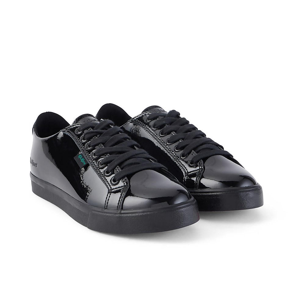 Adult Womens Tovni Lacer With Pink Sole Patent Leather Black
