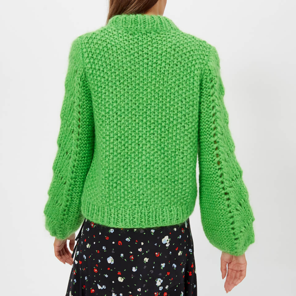 Ganni green jumper top
