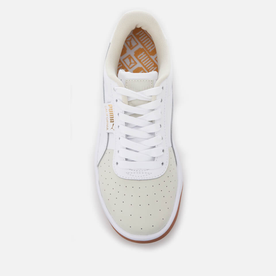 Puma Women s California Exotic Trainers Whisper White Puma White Puma Team Gold Allsole