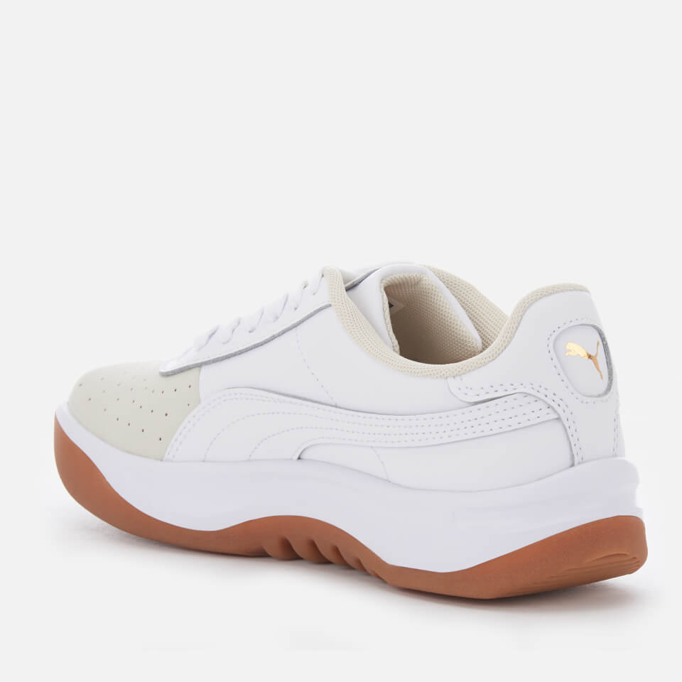 Puma Women s California Exotic Trainers Whisper White Puma White Puma Team Gold Allsole