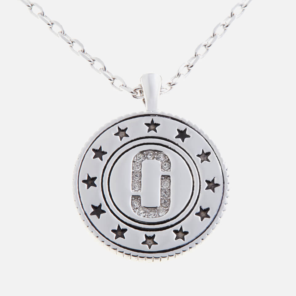 Marc Jacobs Women's Medallion Double Sided Pendant - Silver