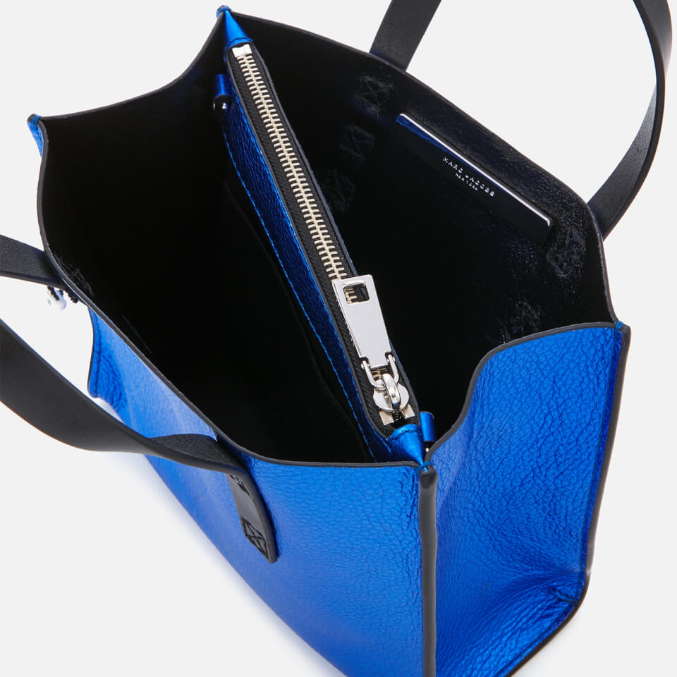 Marc Jacobs Women's Mini Grind Metallic Tote Bag - Sapphire