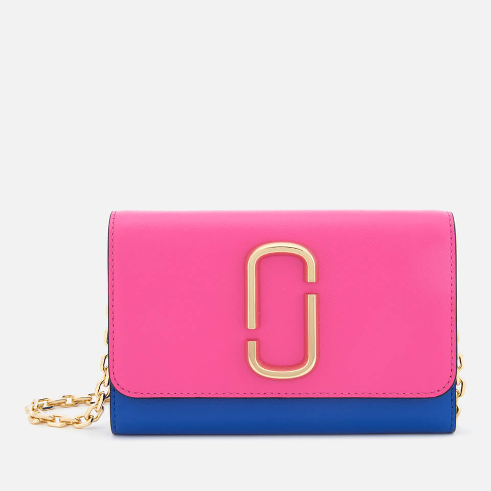 Marc Jacobs Women's Snapshot Wallet on Chain - Vivid Pink
