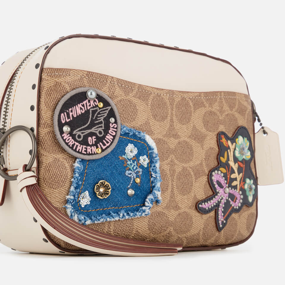 Coach Women's Patches and Border Rivets Camera Bag - Chalk