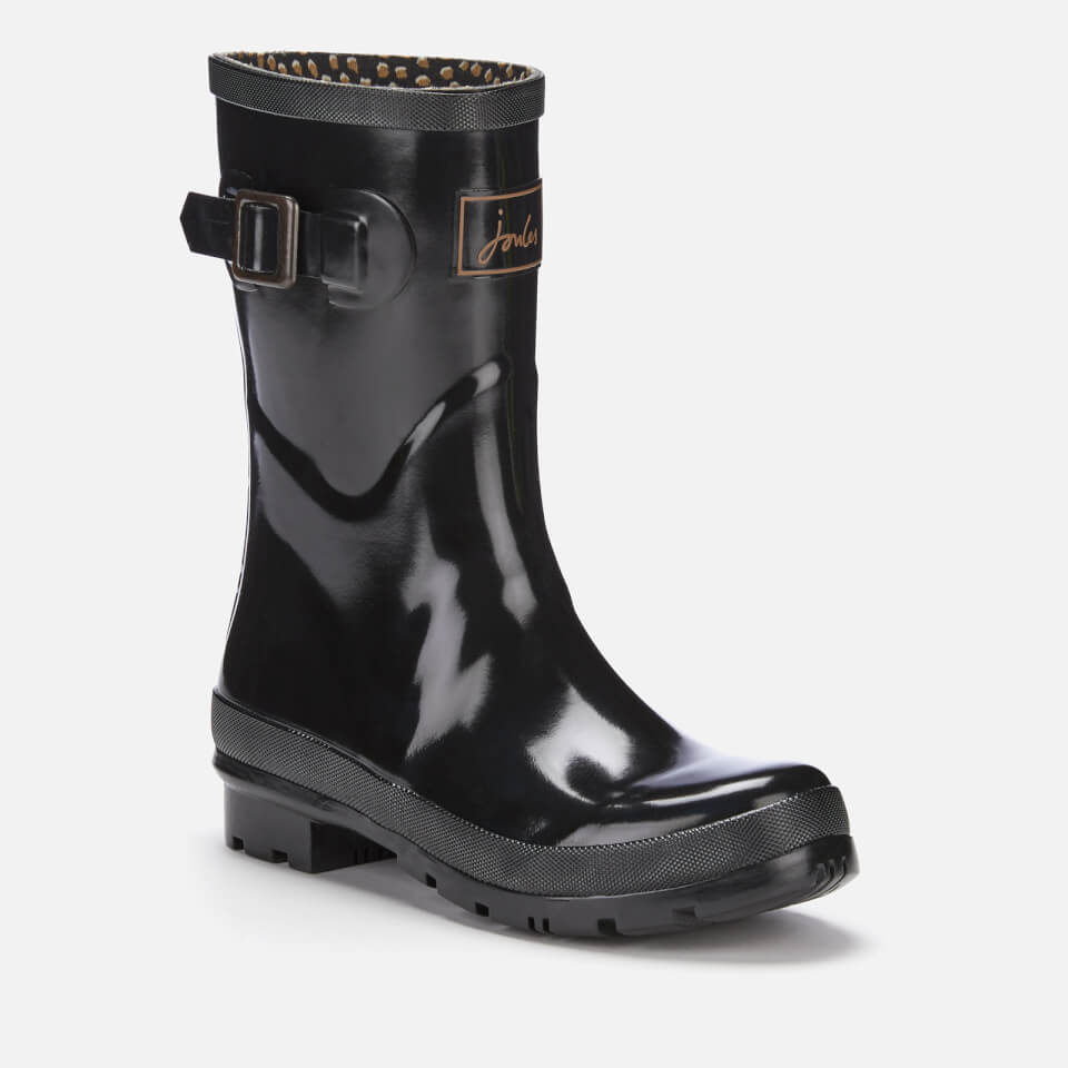 Joules Women s Kelly Gloss Mid Height Wellies Black Allsole