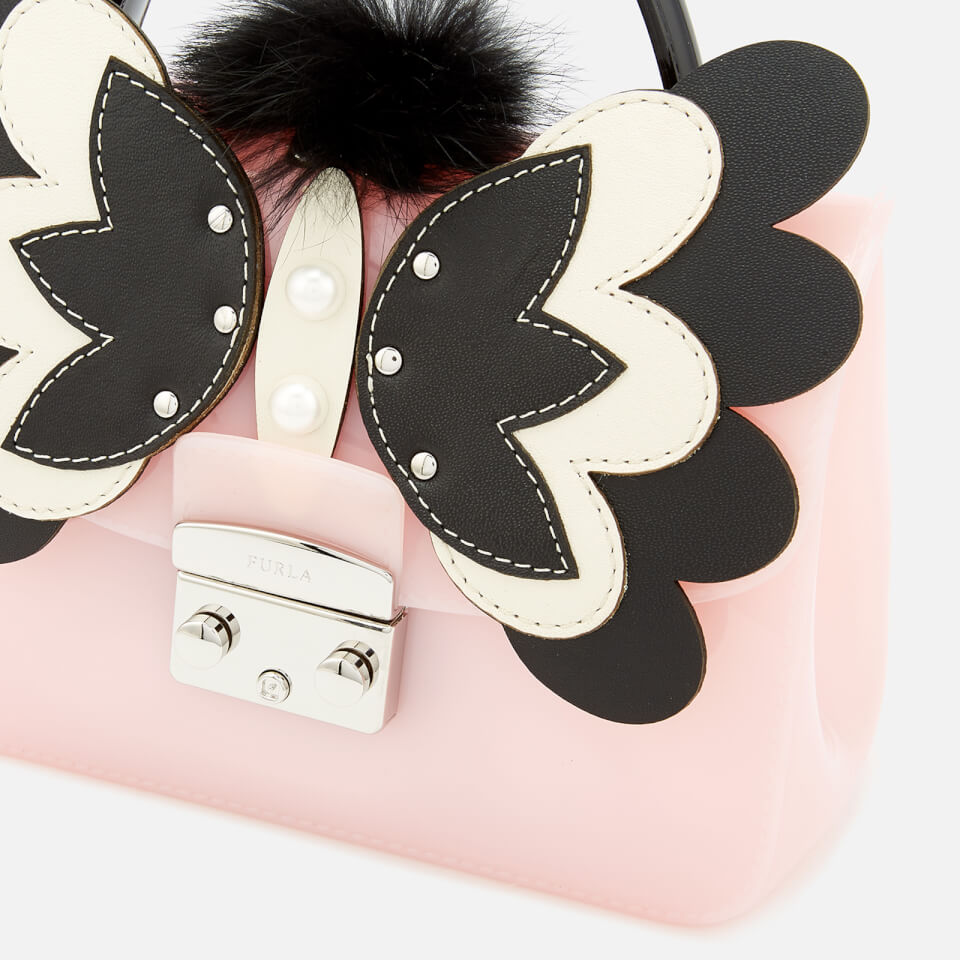 Furla Women's Candy Melita Meringa Mini Cross Body Bag - Light Pink/Black