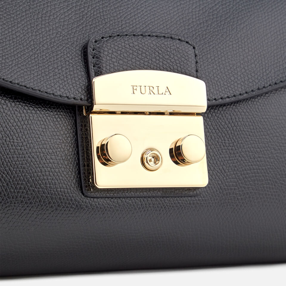 Furla Women's Metropolis Small Pochette with Chain - Black