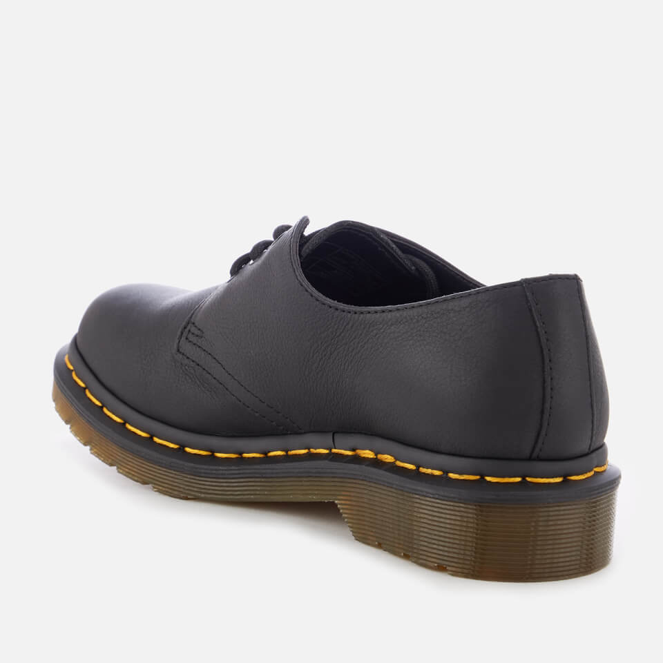 Dr. Martens Women's 1461 W Virginia Leather 3-Eye Shoes - Black