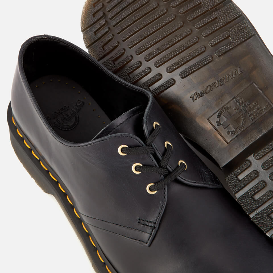 Dr. Martens Men s 1461 Aqua Glide Leather 3 Eye Shoes DM Navy Allsole