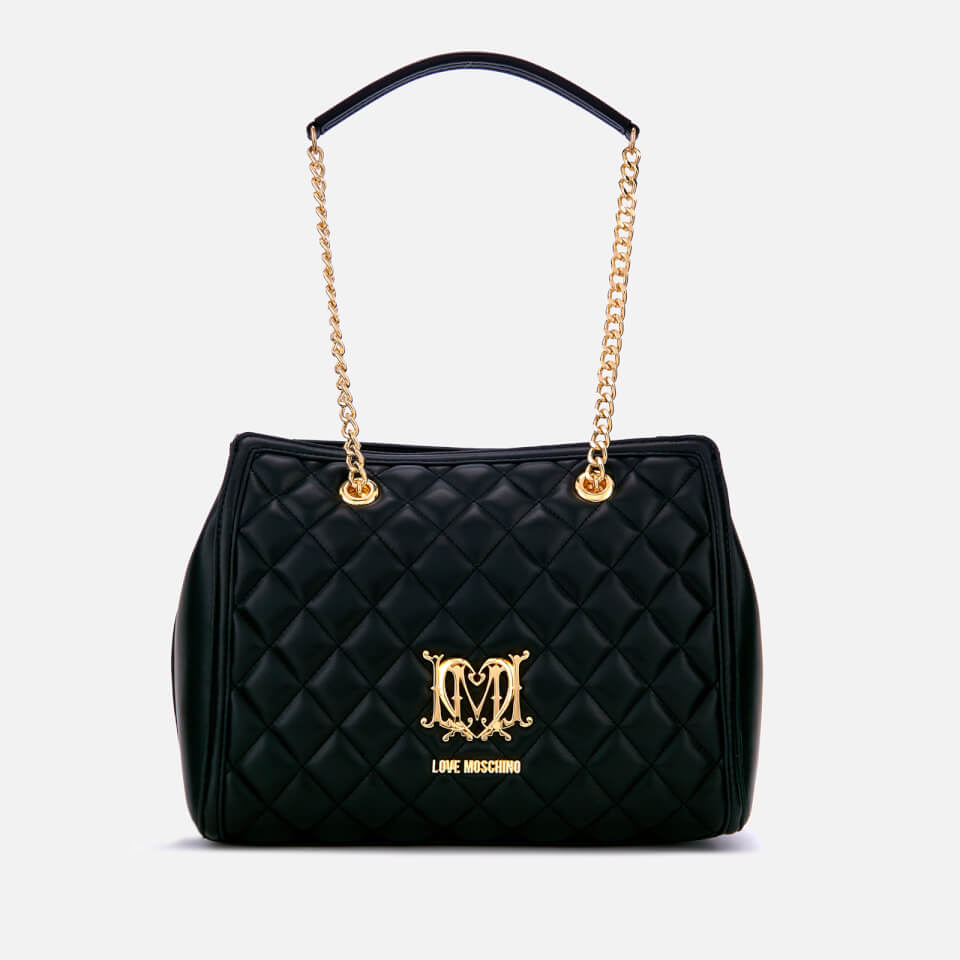 Love Moschino Women's Quilted Medium Tote Bag - Black