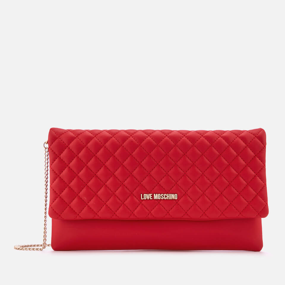 Love Moschino Women's Small Quilted Cross Body Bag - Red