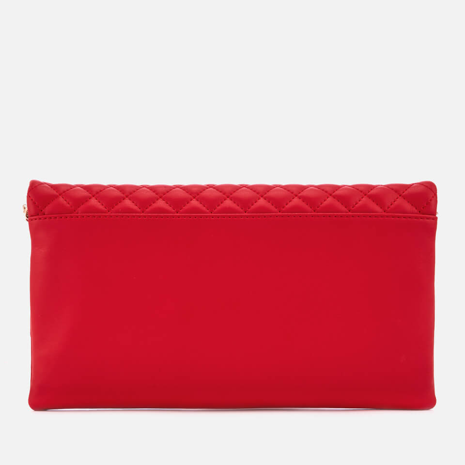 Love Moschino Women's Small Quilted Cross Body Bag - Red