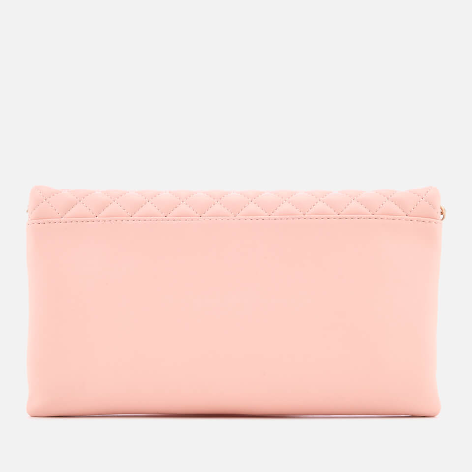 Love Moschino Women's Small Quilted Cross Body Bag - Pink