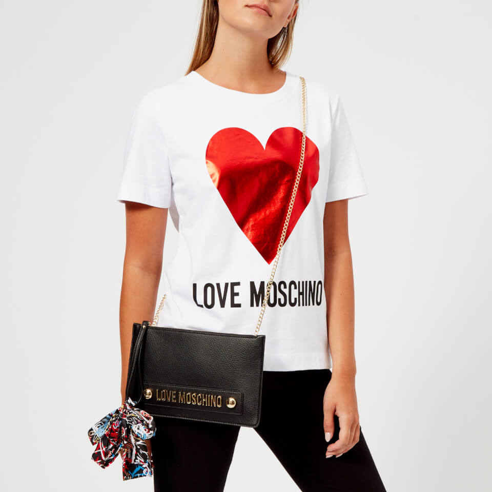 Love Moschino Women's Small Zip Pouch Bag - Black