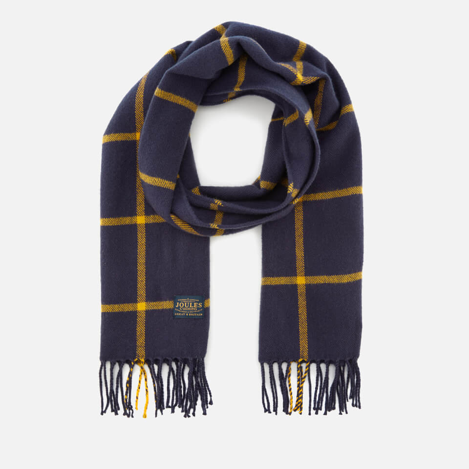 Joules Women's Bracken Soft Handle Scarf - French Navy Check