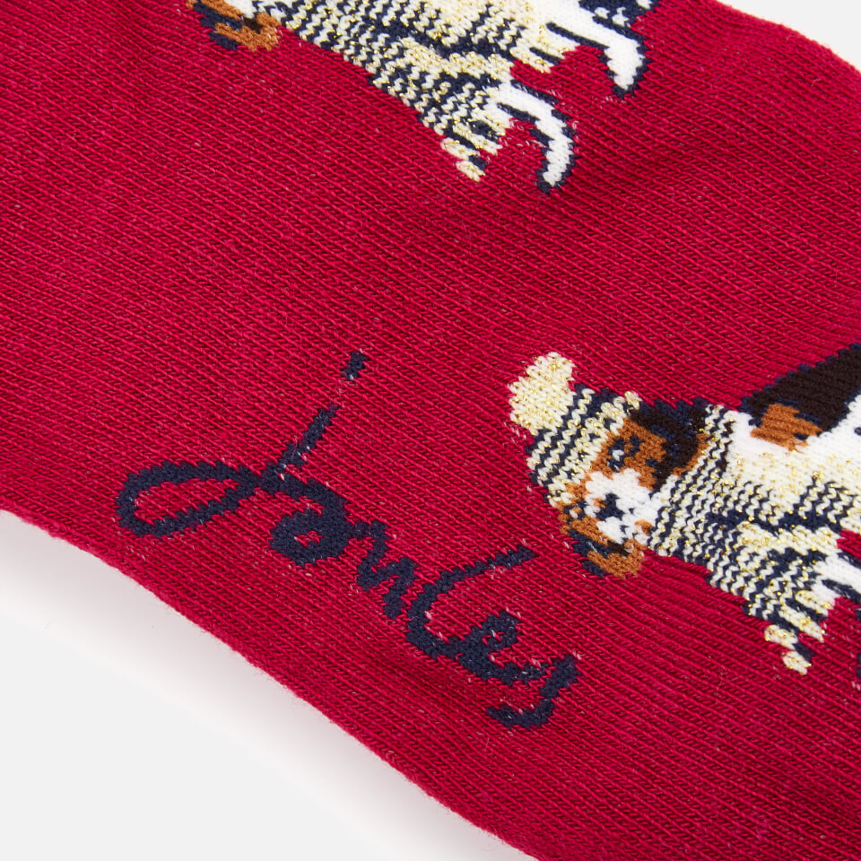 Joules Women's 3 Pack Cracking Socks Gift Set - Dog