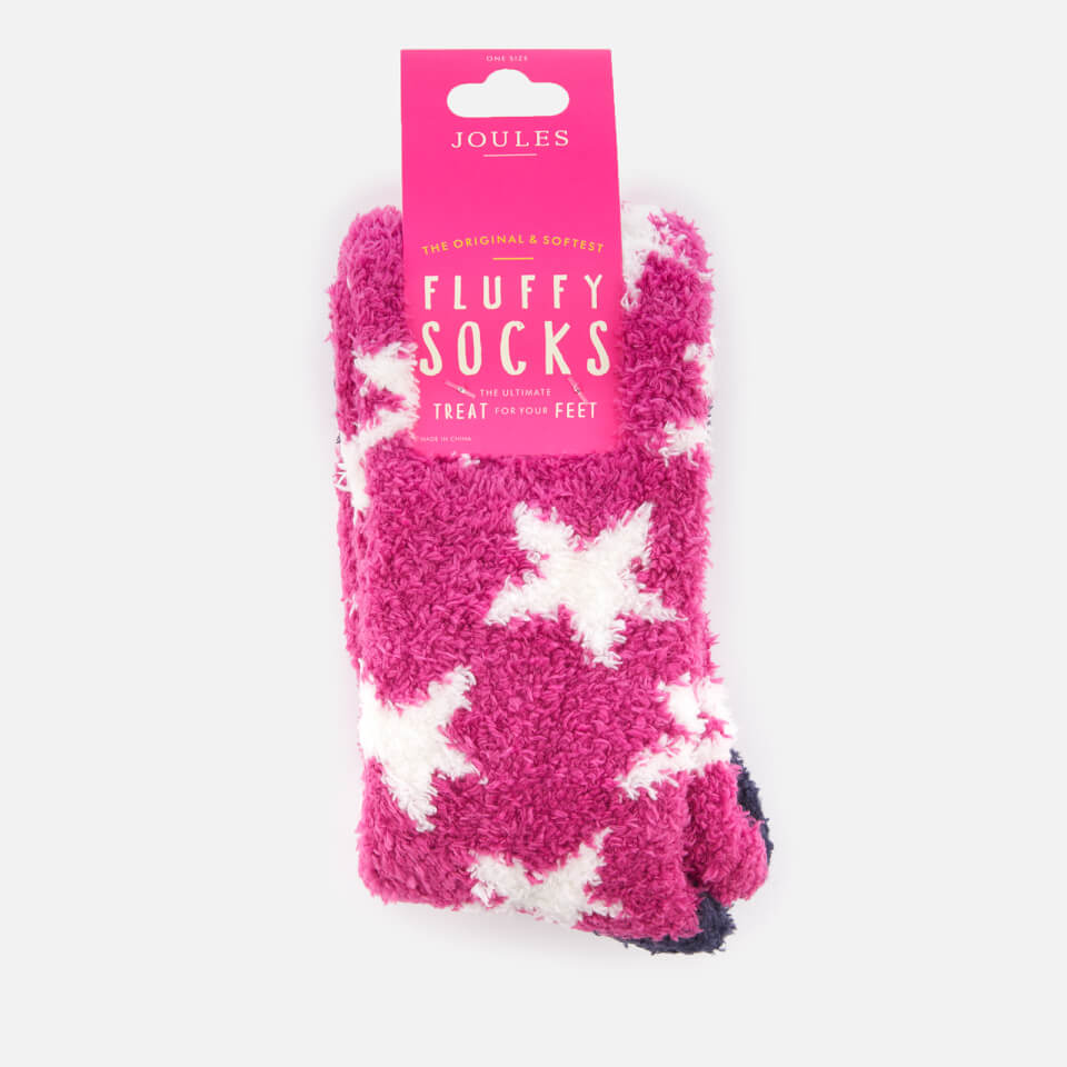 Joules Women's Fabulously Fluffy Socks - Deep Fuchsia