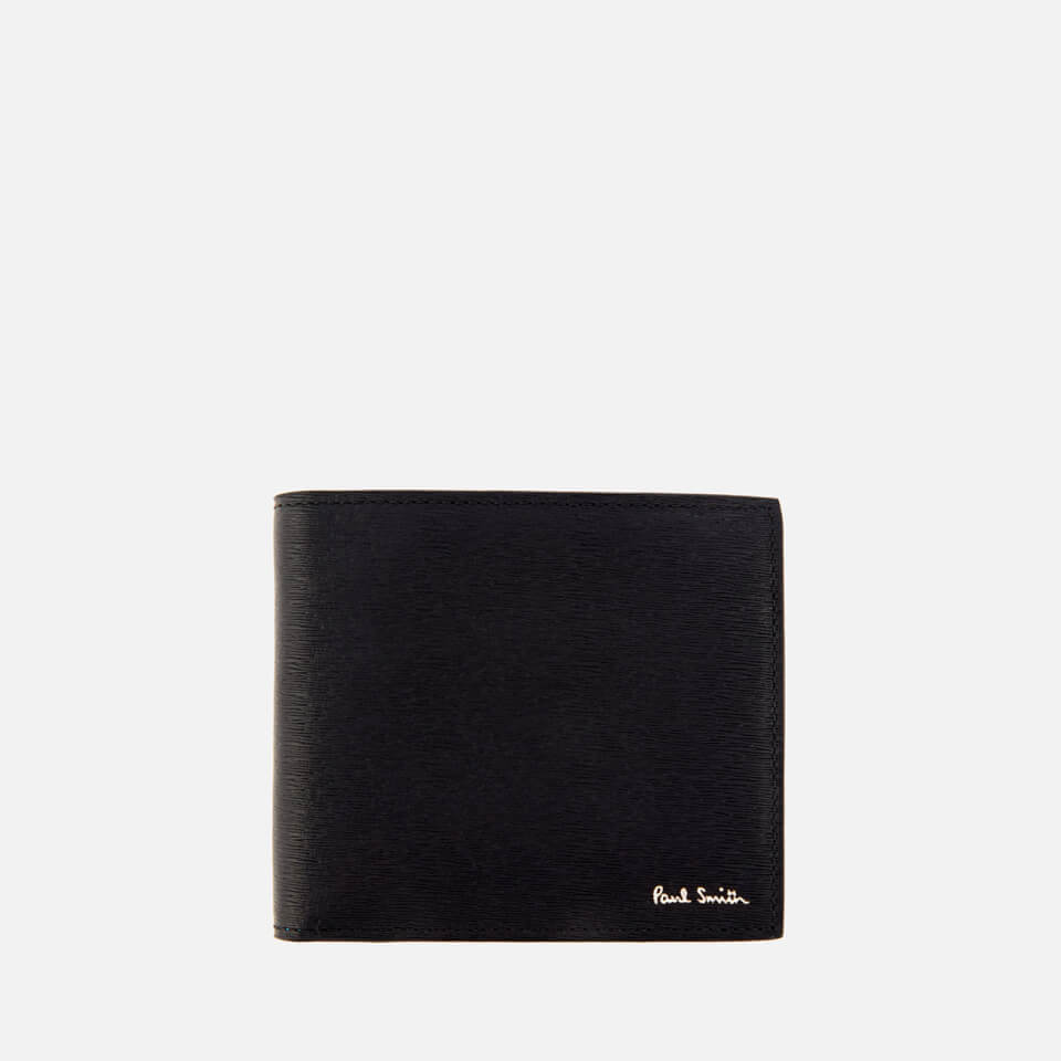 Paul Smith Men's Bifold Strawgrain Wallet - Black