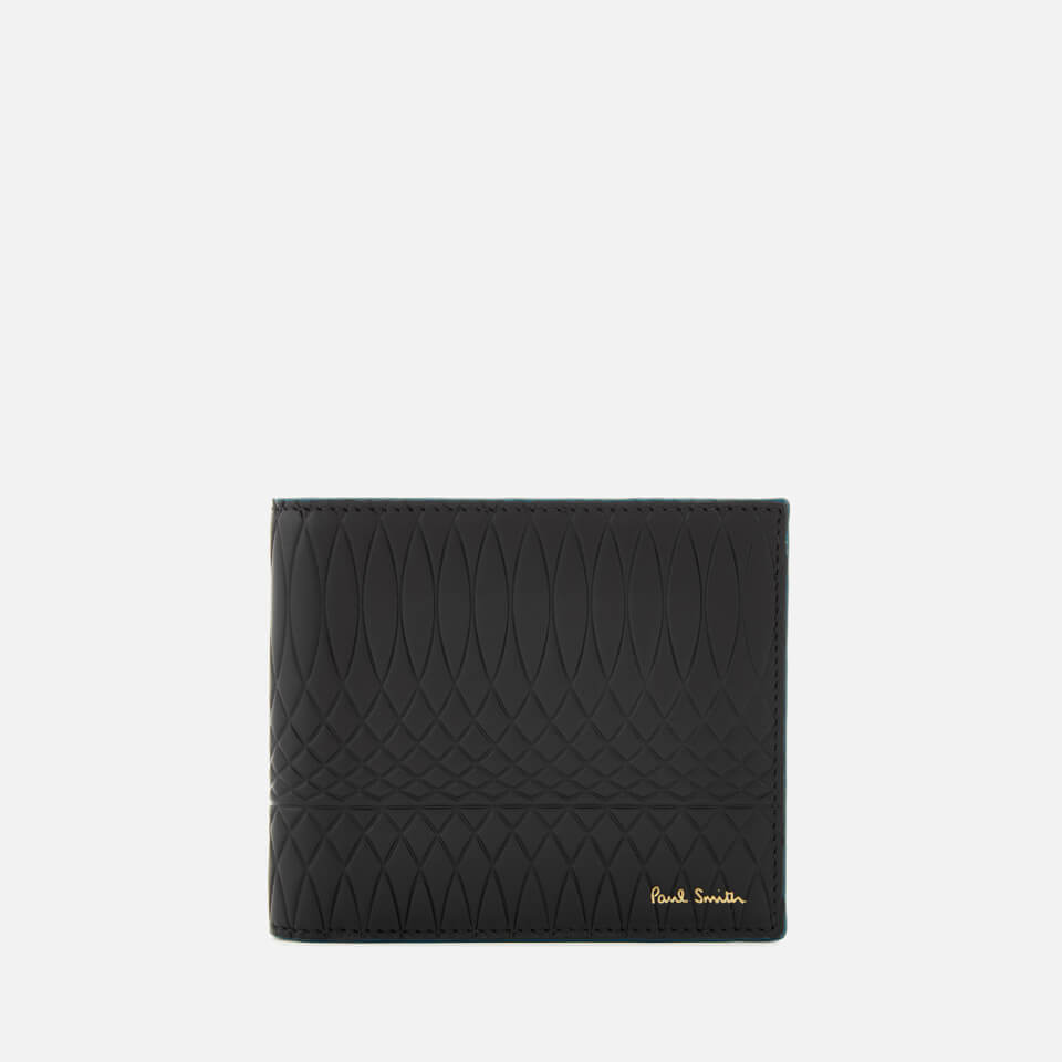 Paul Smith Men's Patterned Billfold Wallet - Black